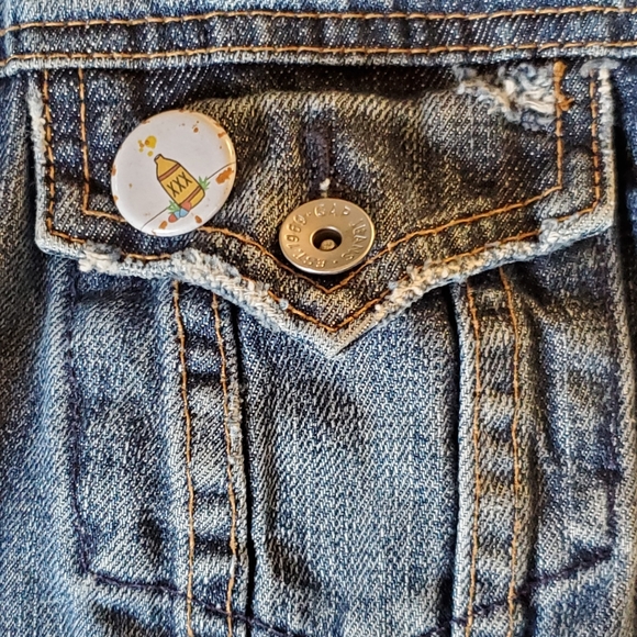 Gap upcycled gorpcore y2k denim jacket size medium - Picture 3 of 13